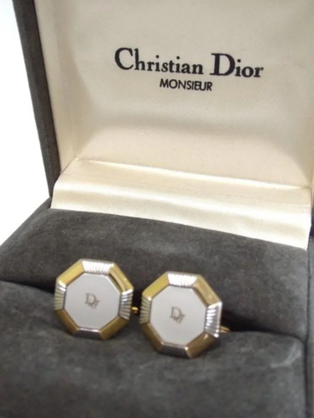 Christian Dior metal cuffs used